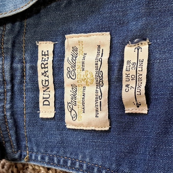 Dungaree Parisian Collection Shorts Bib Overalls Size 7 - Picture 8 of 8